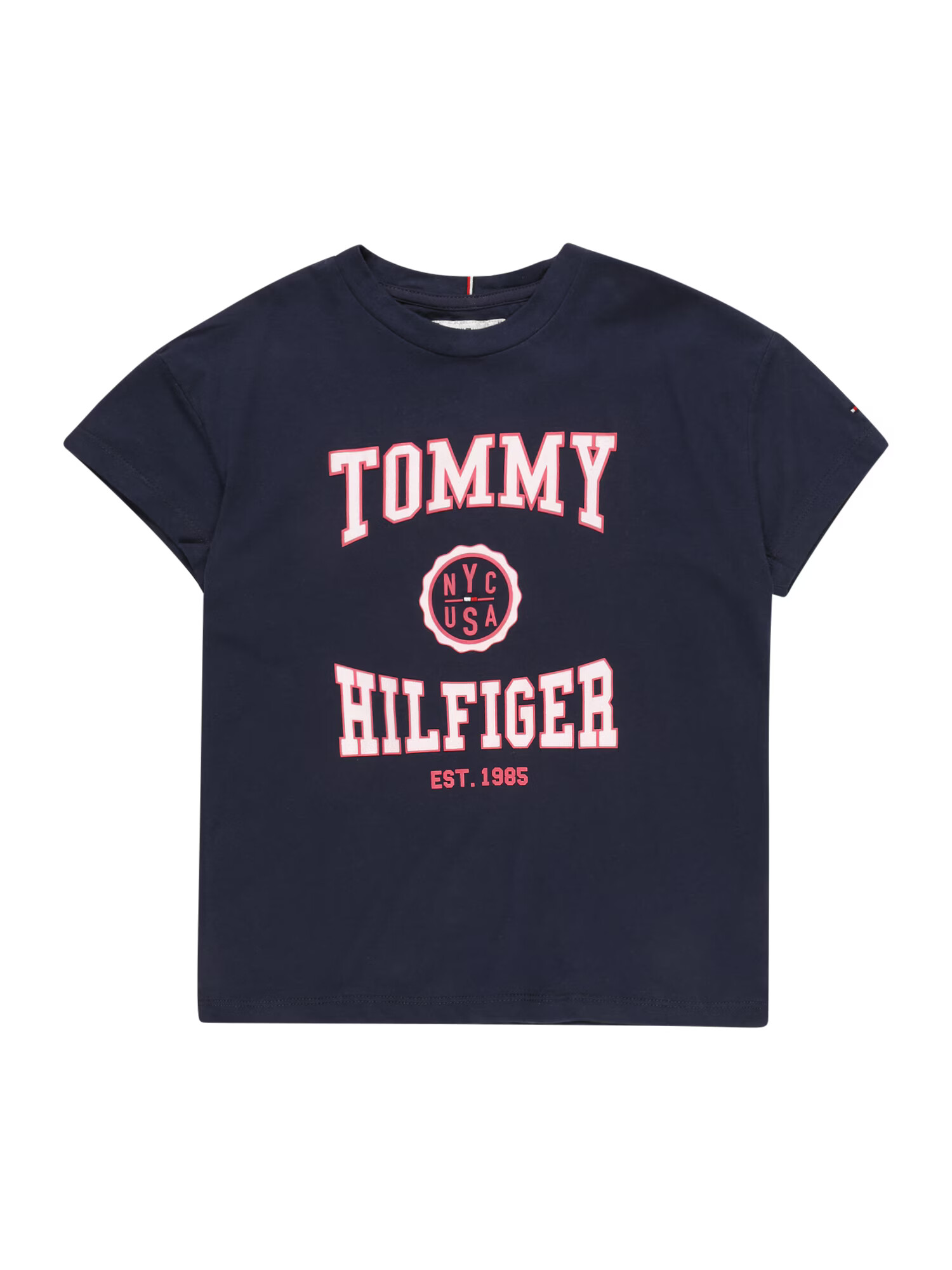 TOMMY HILFIGER Majica 'Varsity' mornarska / rdeča / pastelno roza - Pepit.si