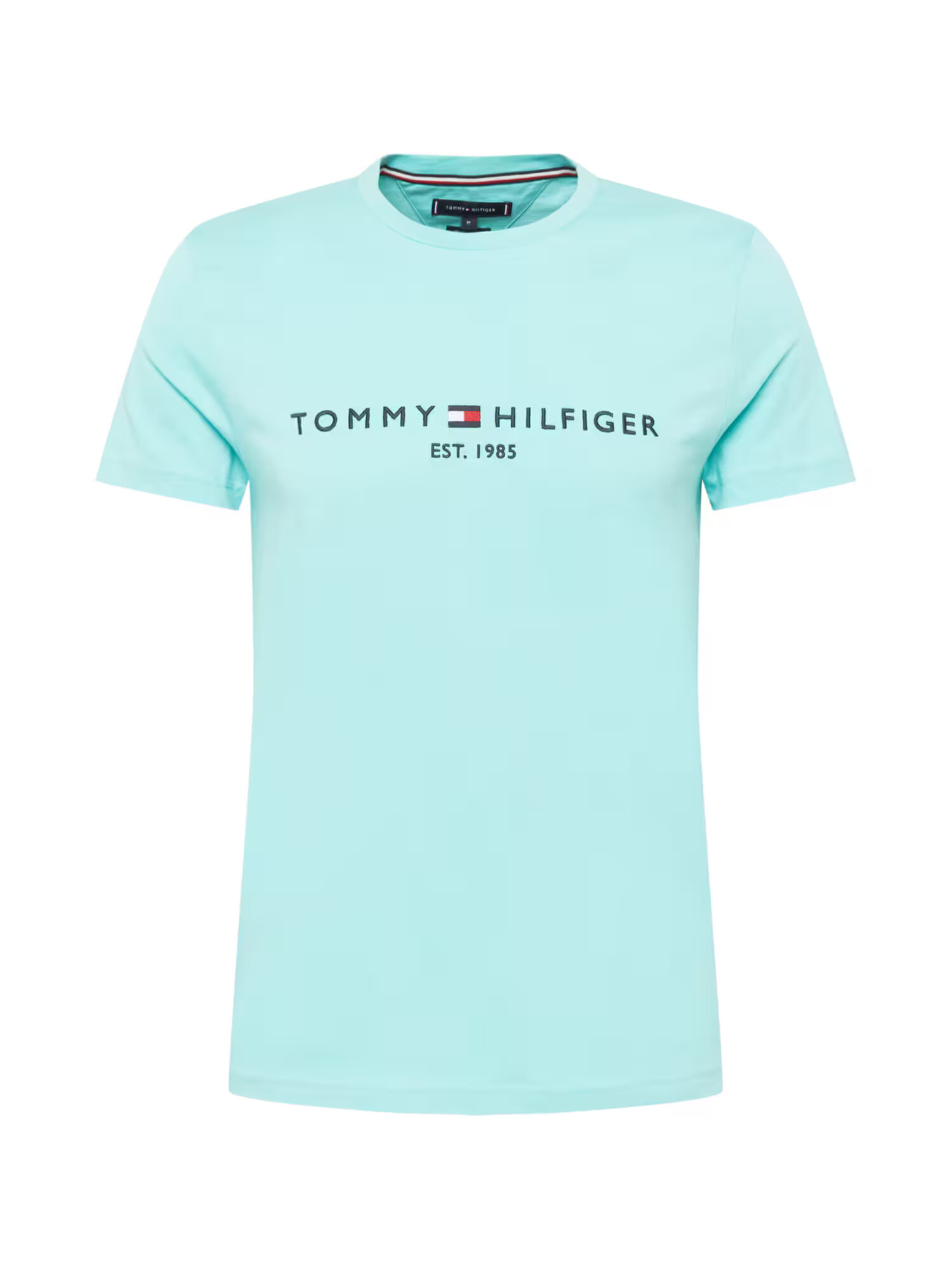 TOMMY HILFIGER Majica mornarska / voda / rdeča / bela - Pepit.si