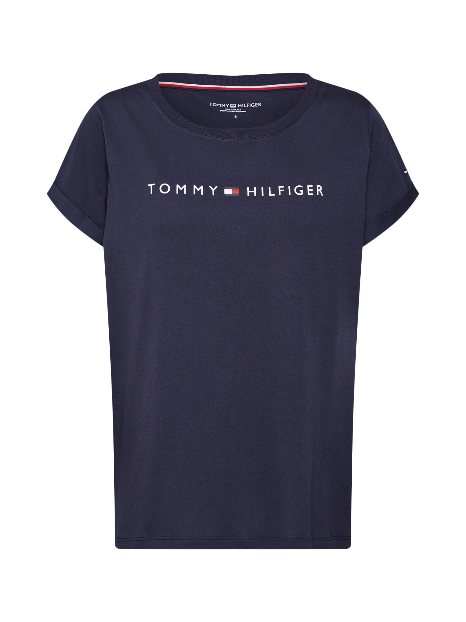 TOMMY HILFIGER Majica nočno modra / rdeča / bela - Pepit.si