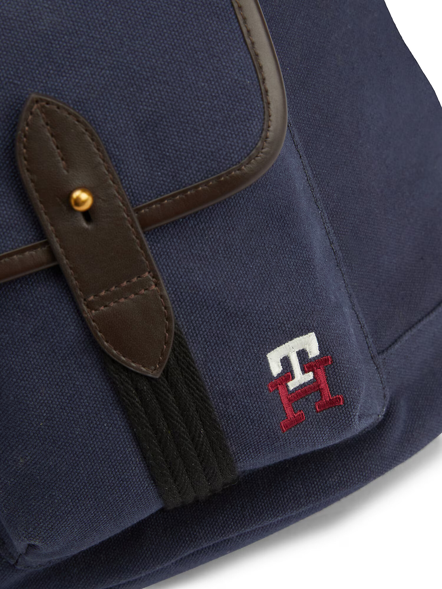 TOMMY HILFIGER Nahrbtnik temno modra / rjava / rdeča / črna / bela - Pepit.si