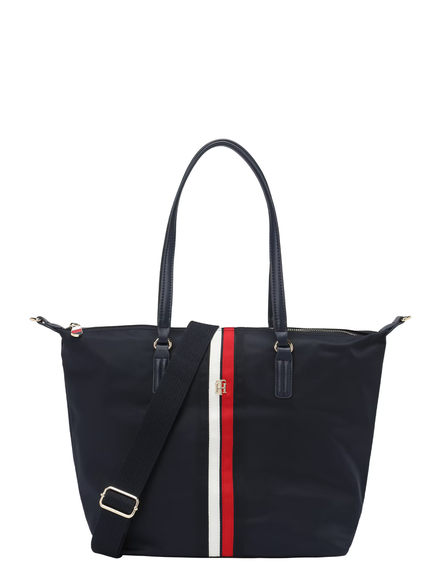 TOMMY HILFIGER Nakupovalna torba marine / rdeča / bela - Pepit.si