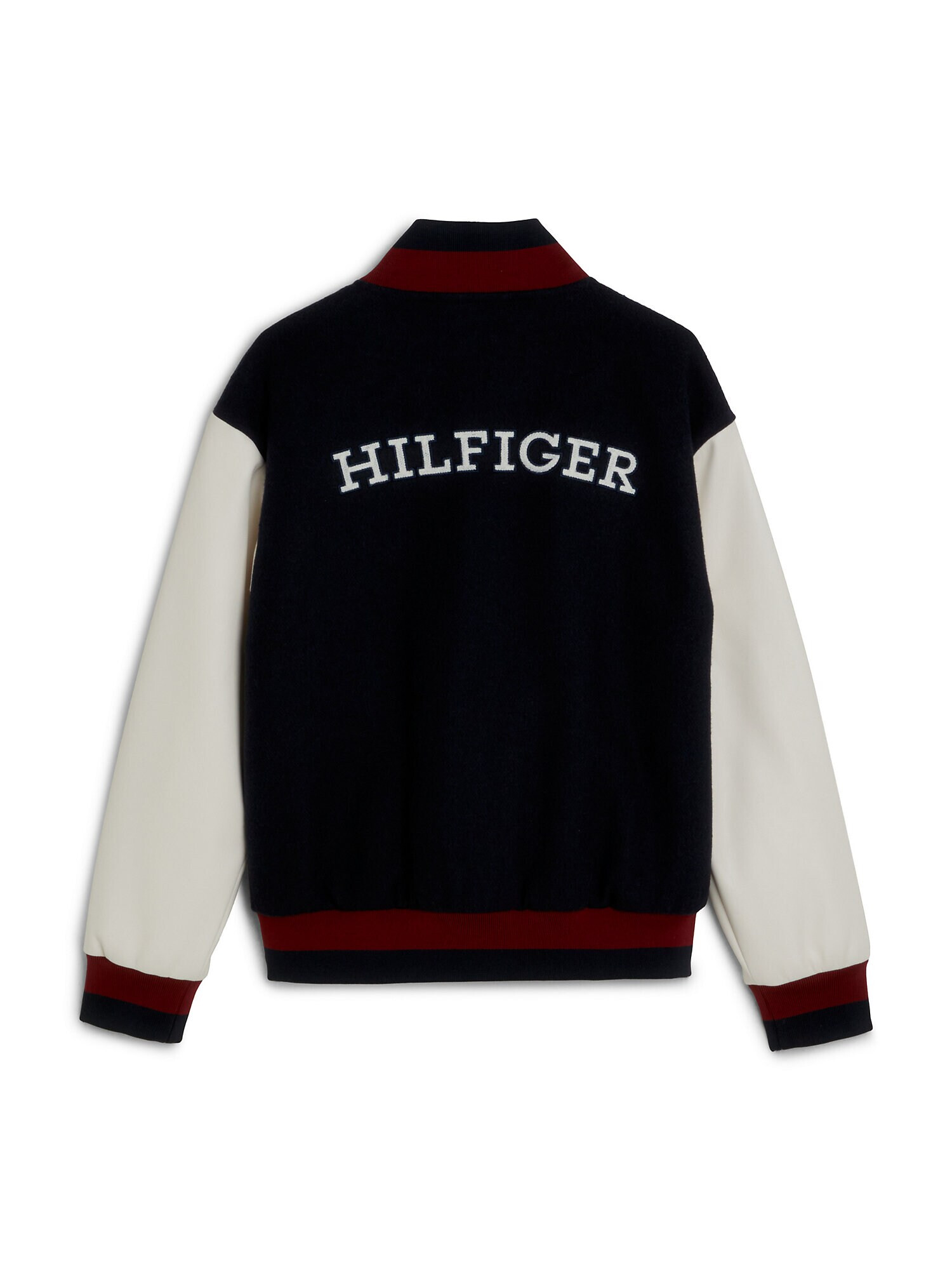 TOMMY HILFIGER Prehodna jakna kremna / mornarska / bordo - Pepit.si