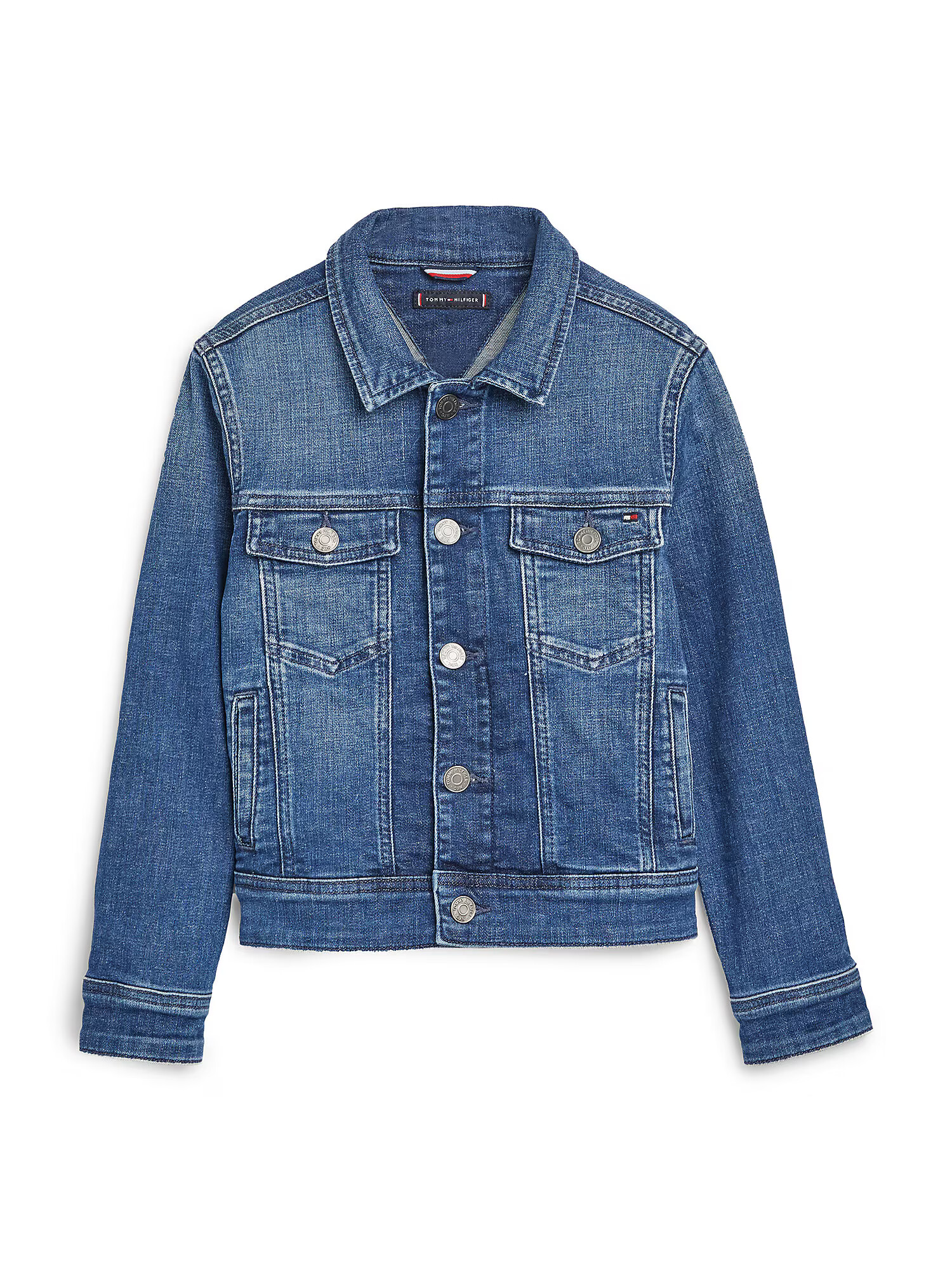 TOMMY HILFIGER Prehodna jakna moder denim - Pepit.si