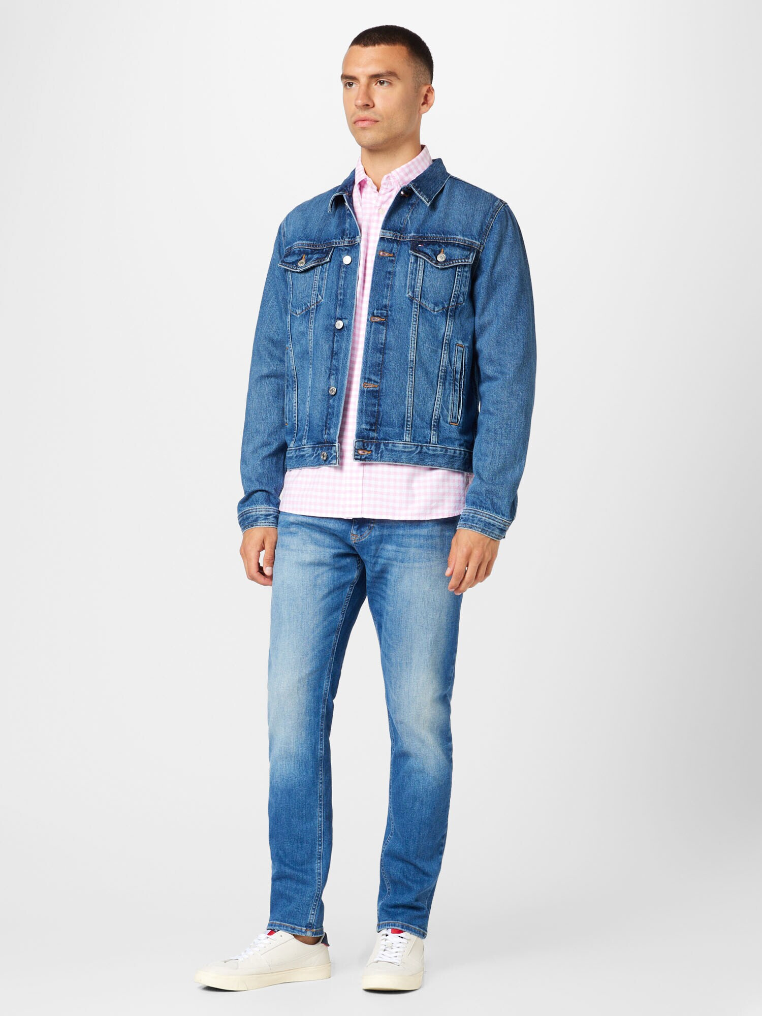 TOMMY HILFIGER Prehodna jakna moder denim - Pepit.si