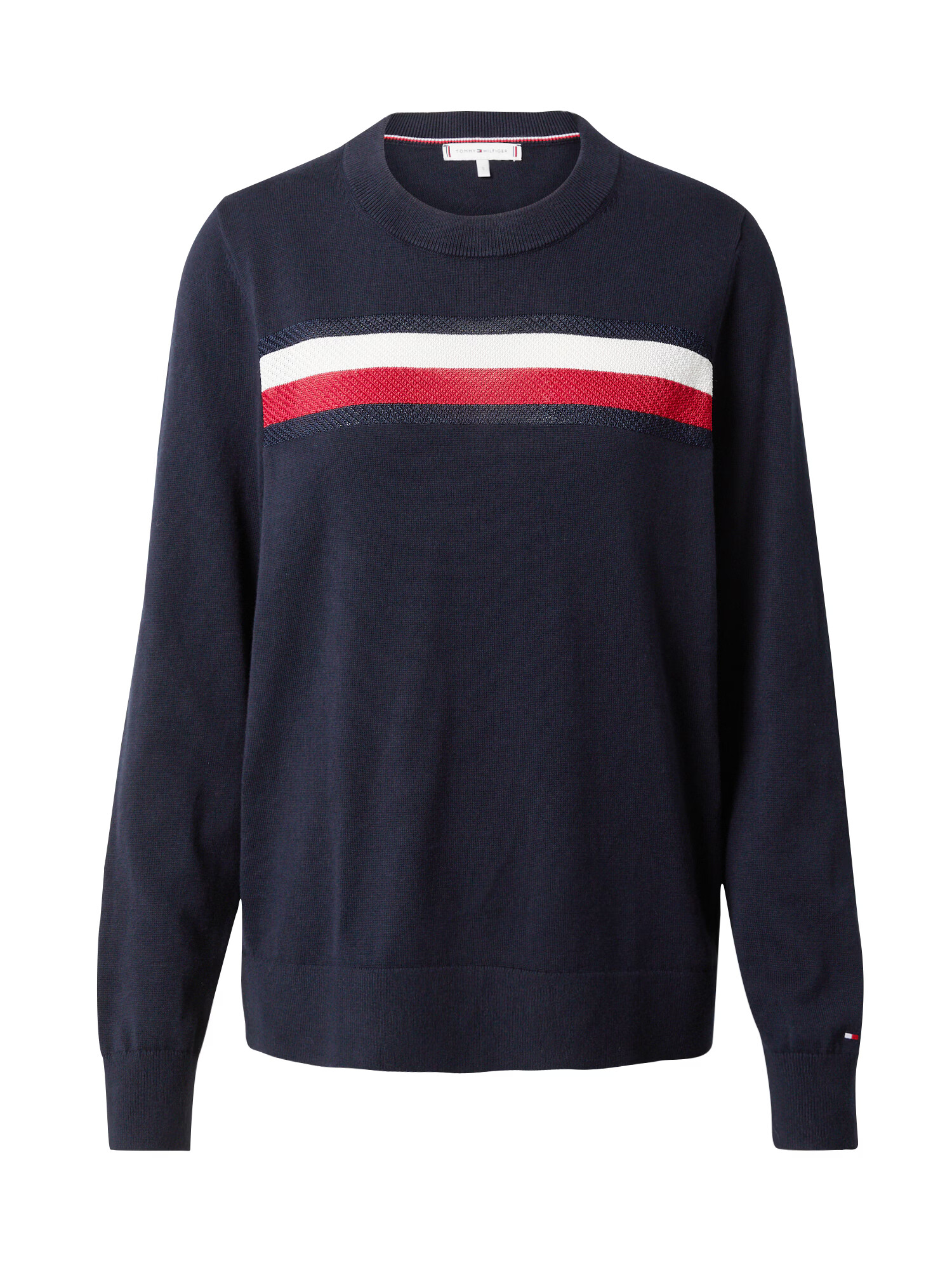 TOMMY HILFIGER Pulover črna / rdeča / bela - Pepit.si