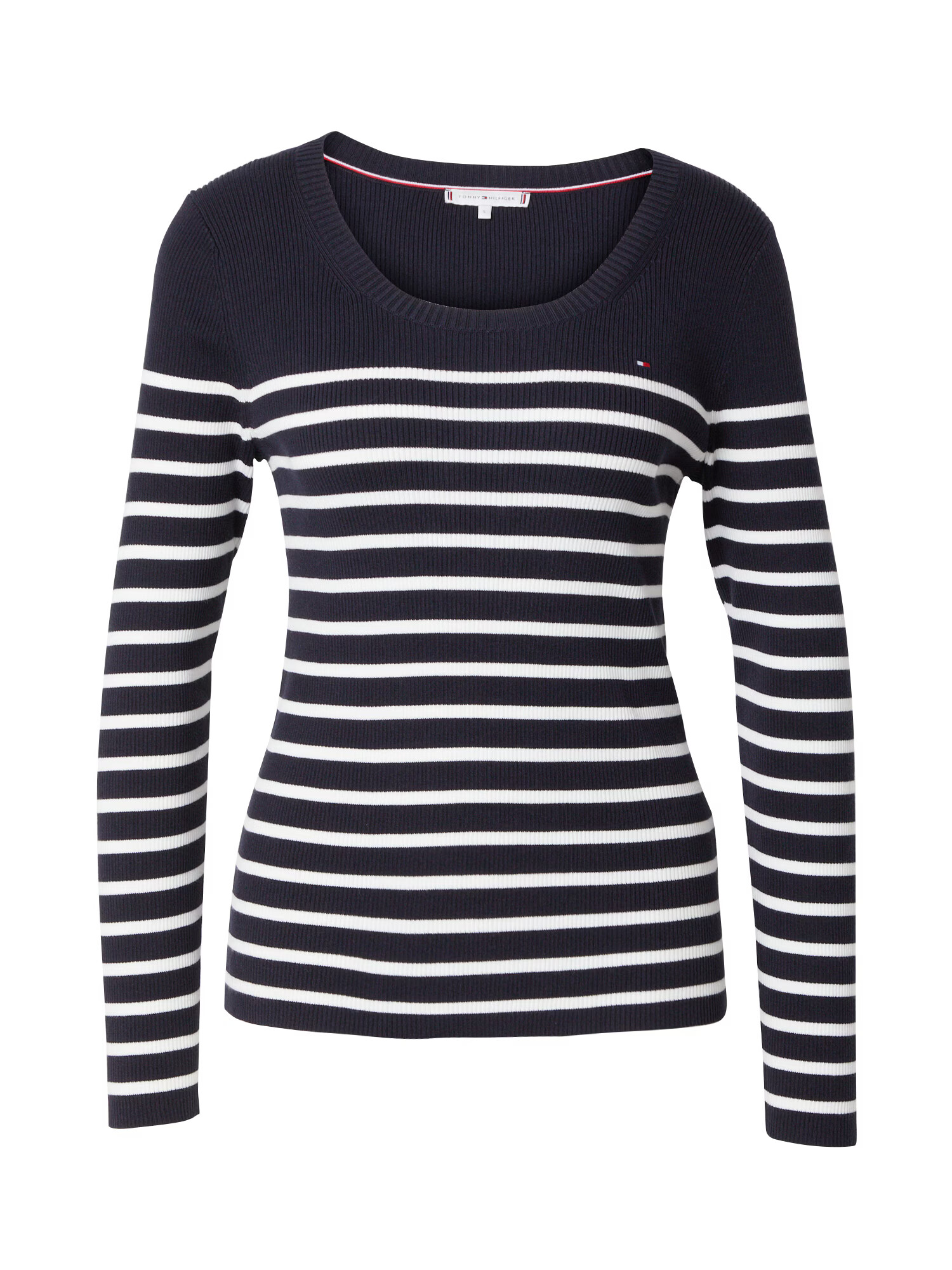 TOMMY HILFIGER Pulover ecru / mornarska - Pepit.si