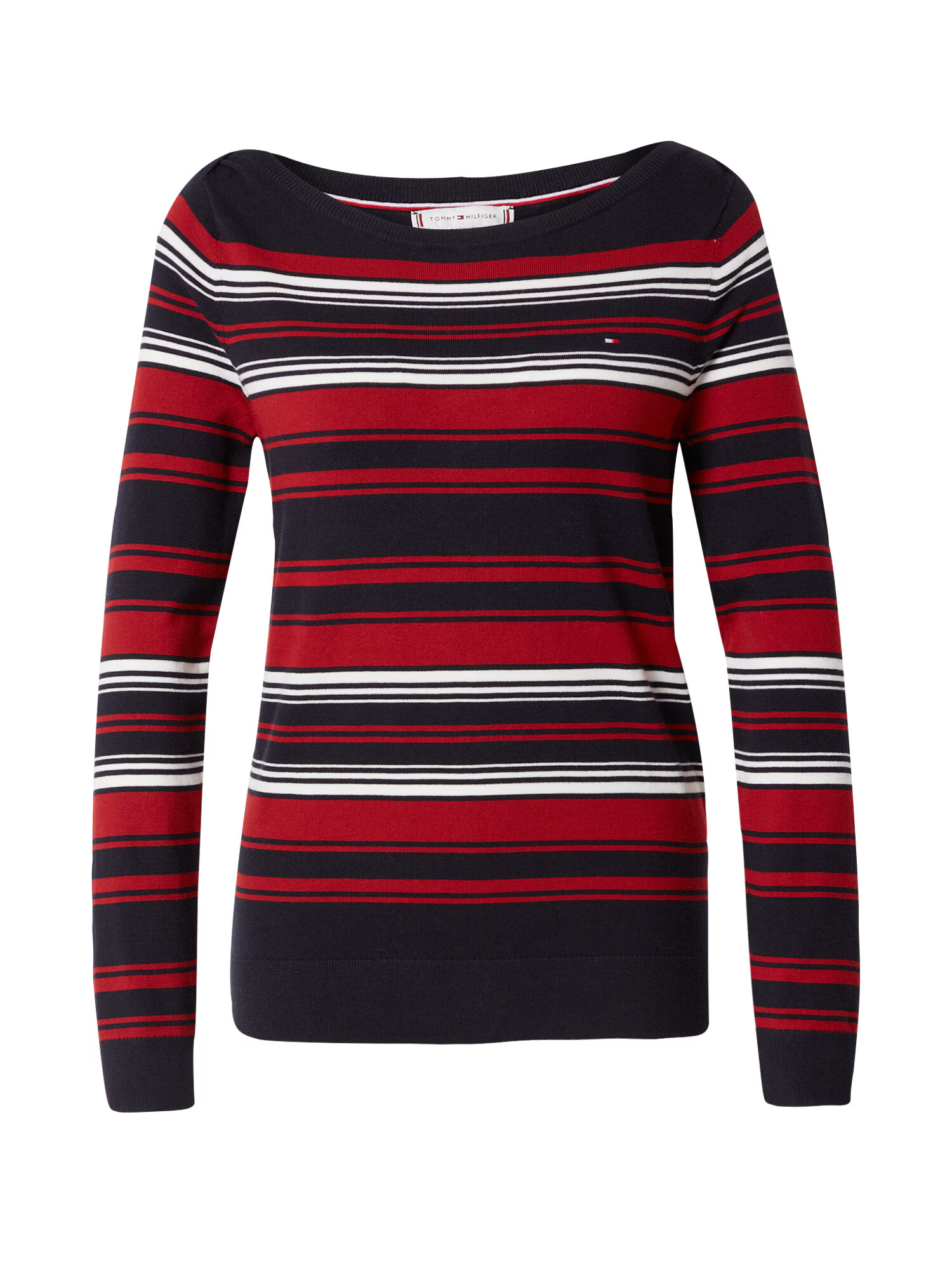 TOMMY HILFIGER Pulover 'Ivy' modra / rdeča / bela - Pepit.si