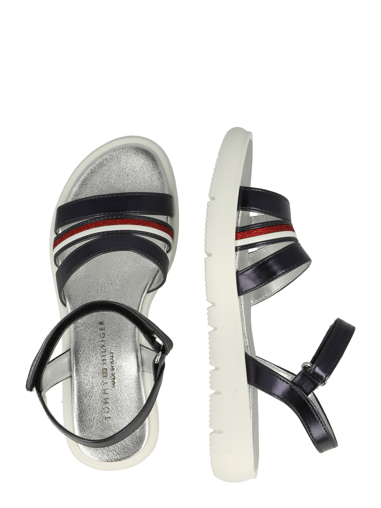 TOMMY HILFIGER Sandali modra / rdeča / bela - Pepit.si