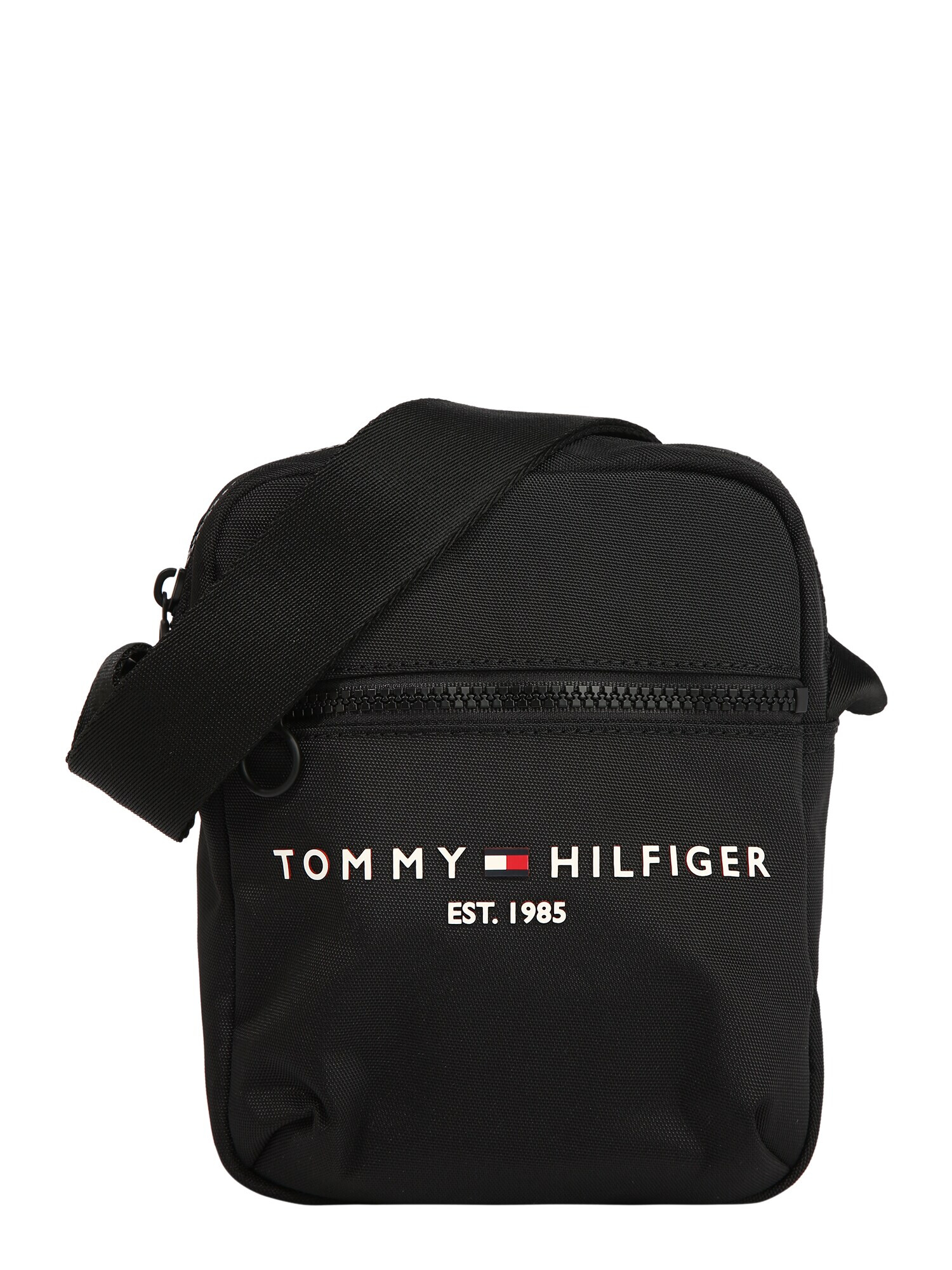 TOMMY HILFIGER Torba za čez ramo črna / bela / rdeča - Pepit.si