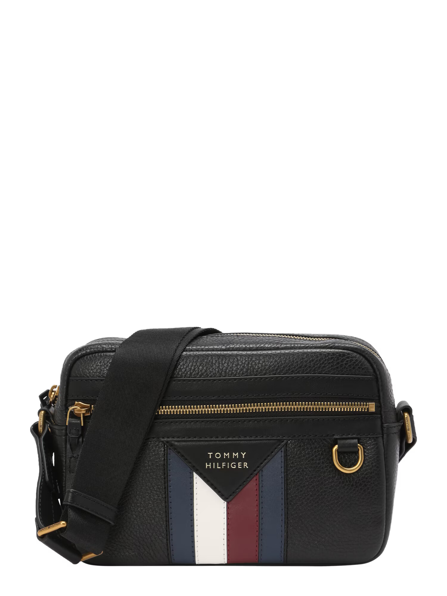 TOMMY HILFIGER Torba za čez ramo mornarska / rdeča / črna / bela - Pepit.si