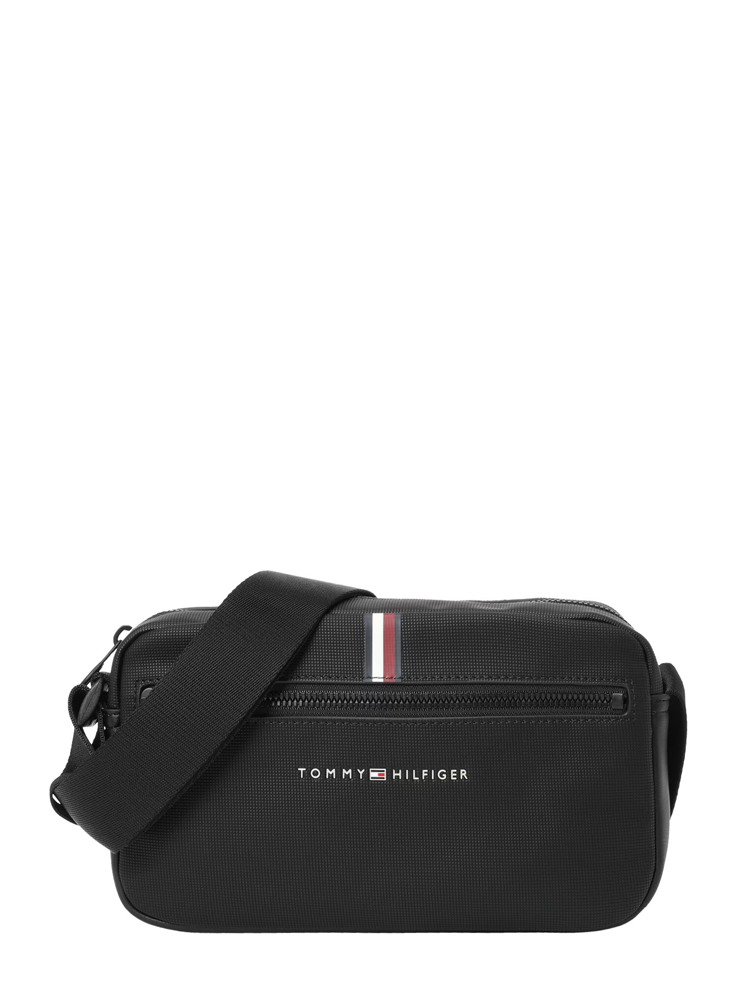 TOMMY HILFIGER Torba za čez ramo mornarska / temno rdeča / črna / bela - Pepit.si