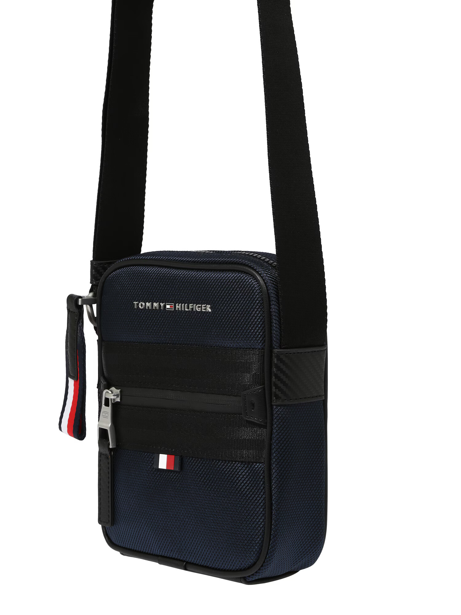 TOMMY HILFIGER Torba za čez ramo bela / rdeča / temno modra - Pepit.si