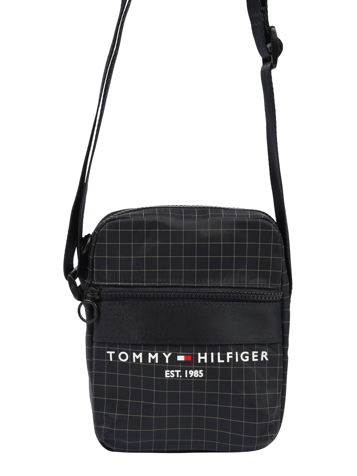 TOMMY HILFIGER Torba za čez ramo temno modra / bela / ognjeno rdeča - Pepit.si