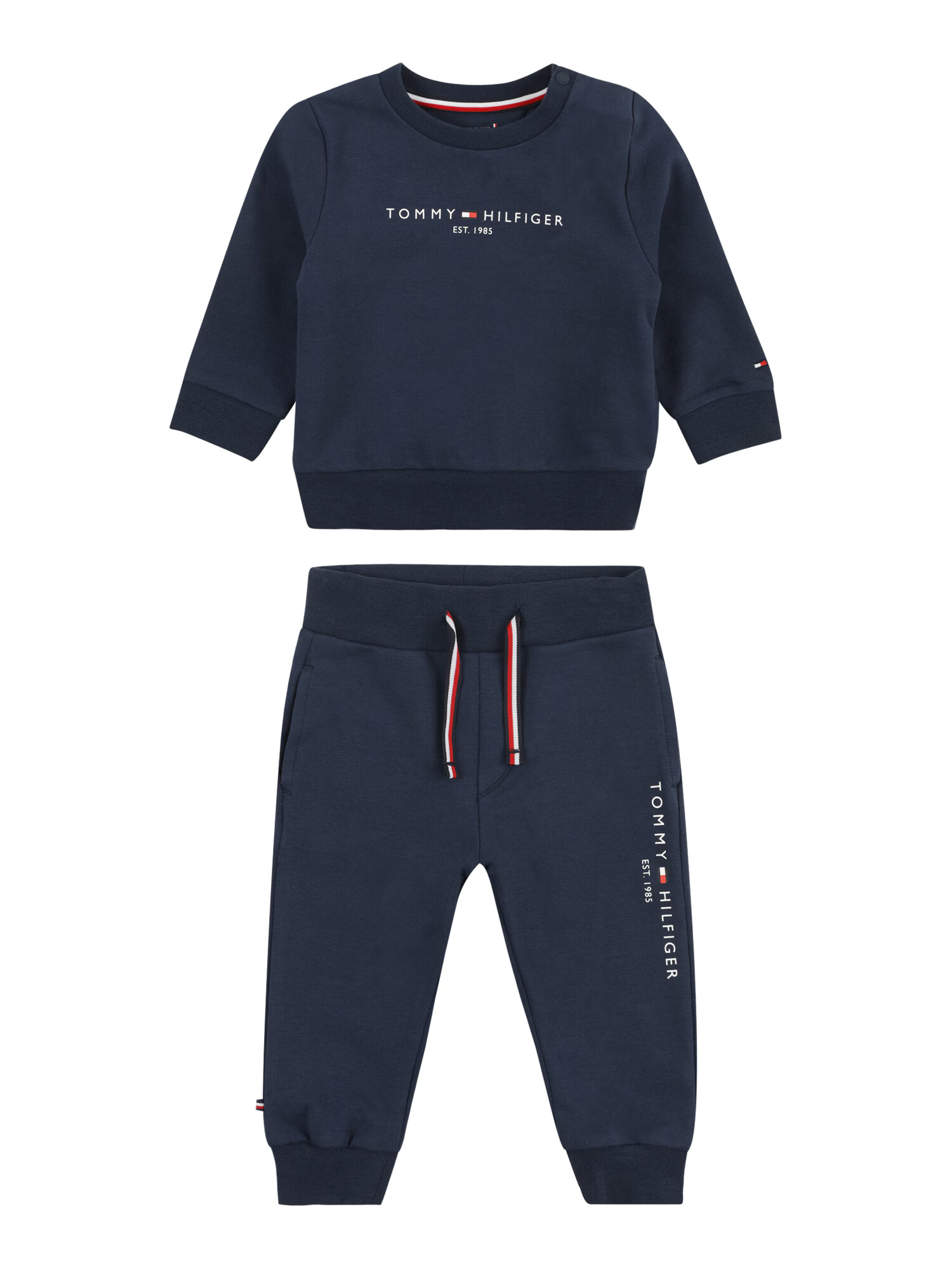 TOMMY HILFIGER Trenirka za tek mornarska / rdeča / bela - Pepit.si