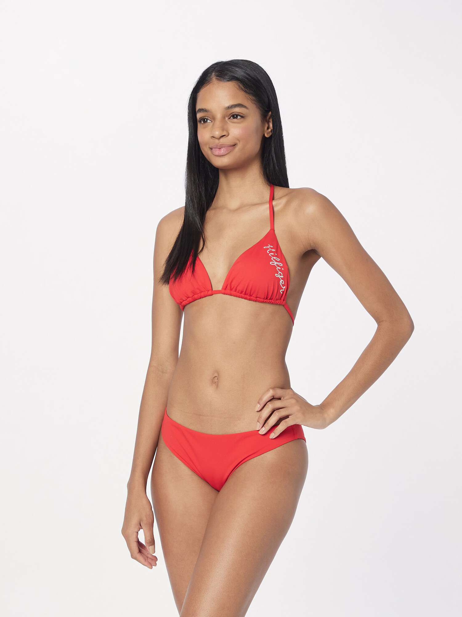 TOMMY HILFIGER Bikini hlačke jastog / srebrna - Pepit.si