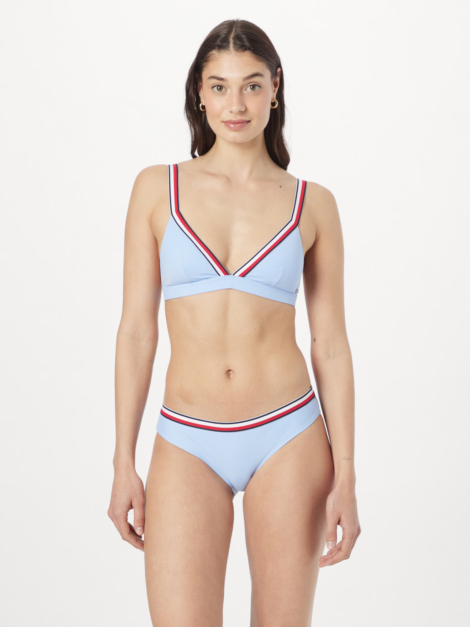 Tommy Hilfiger Underwear Bikini hlačke marine / svetlo modra / grenada / bela - Pepit.si