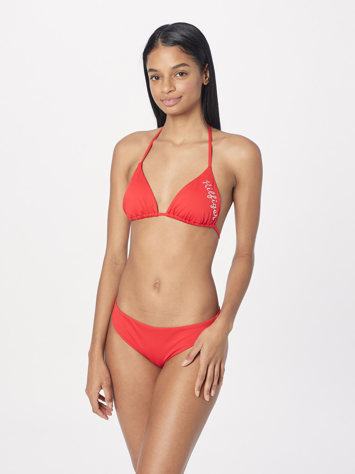 Tommy Hilfiger Underwear Bikini zgornji del oranžna / bela - Pepit.si