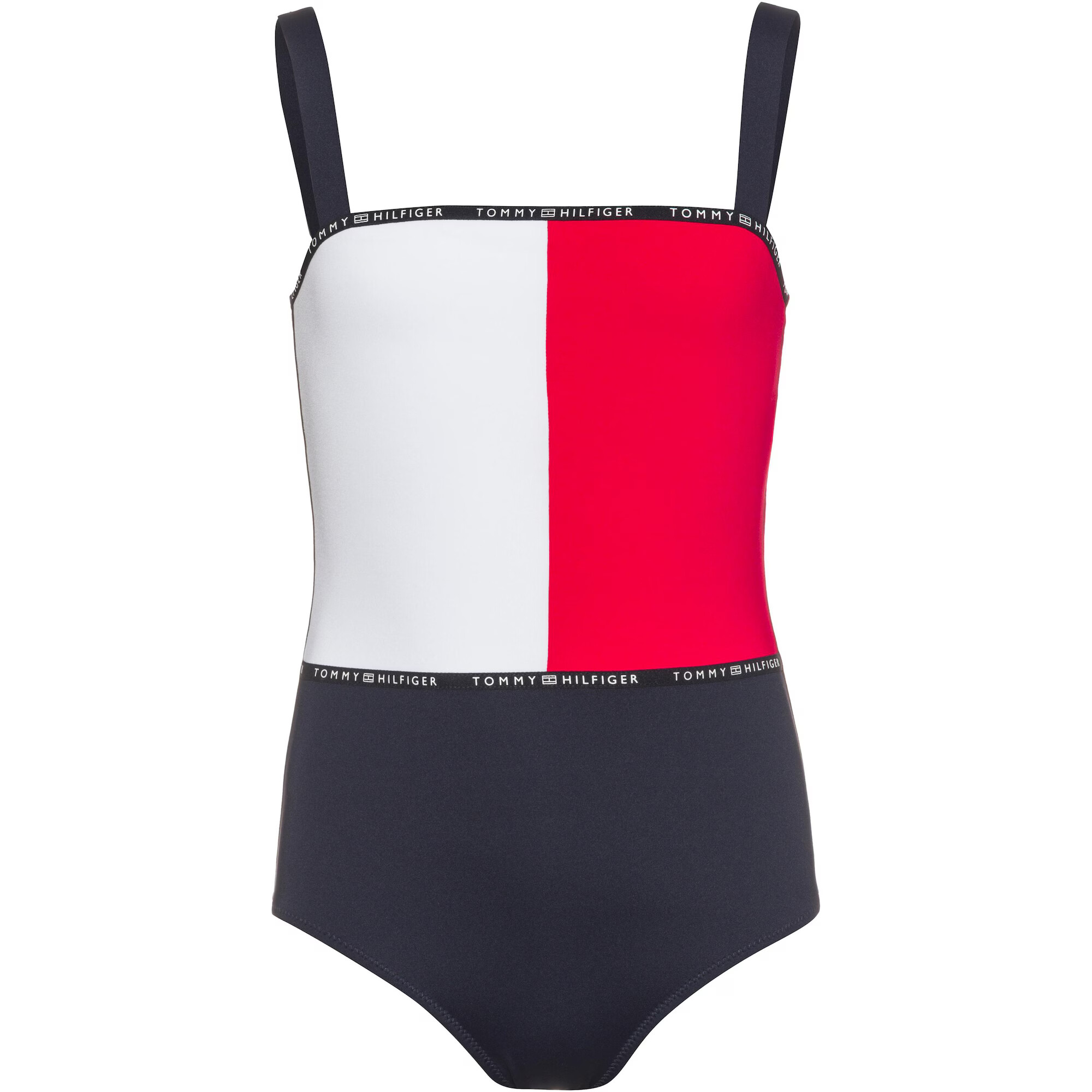 Tommy Hilfiger Underwear Enodelne kopalke mornarska / rdeča / bela - Pepit.si