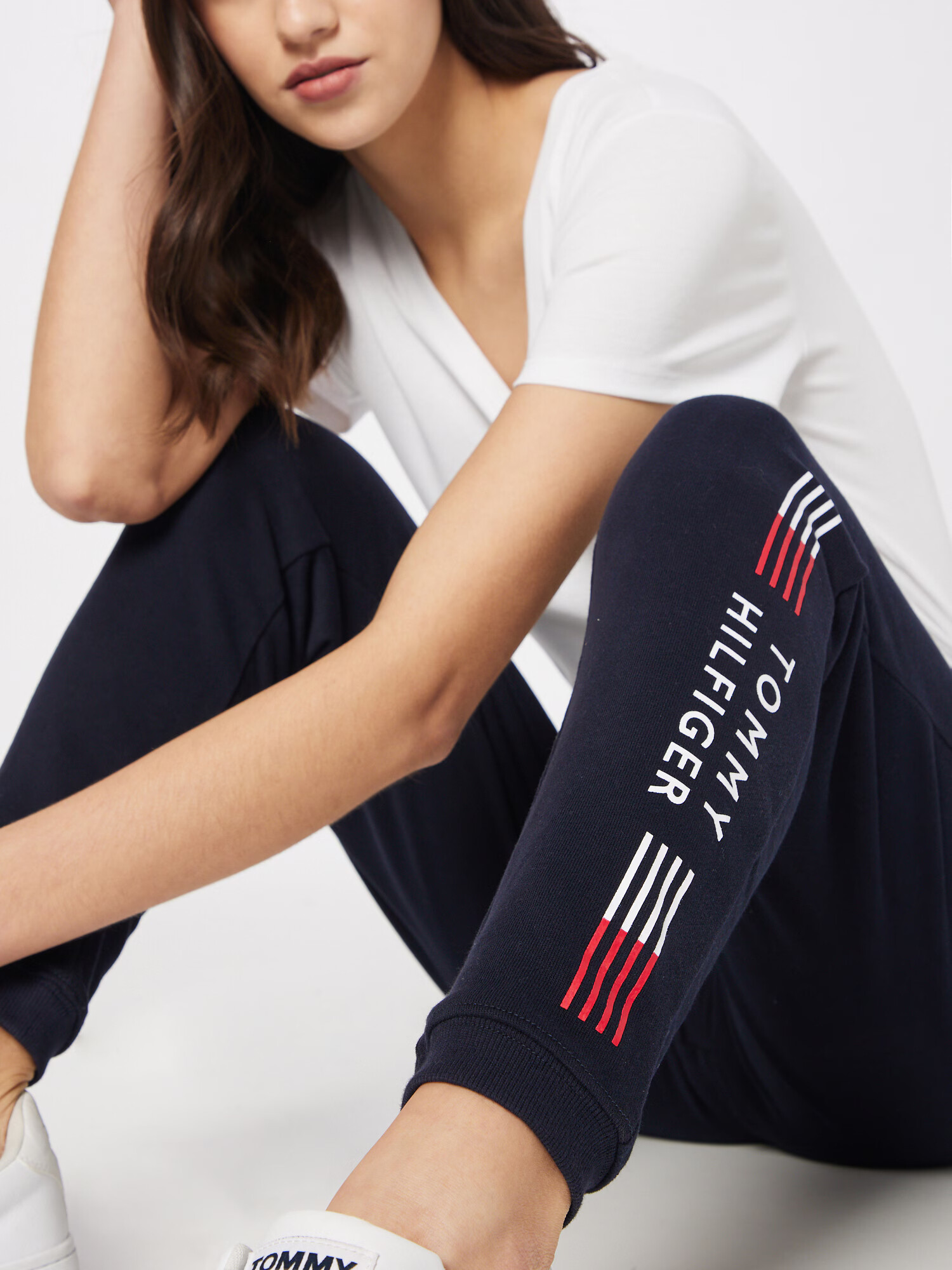 Tommy Hilfiger Underwear Hlače marine / rdeča / bela - Pepit.si