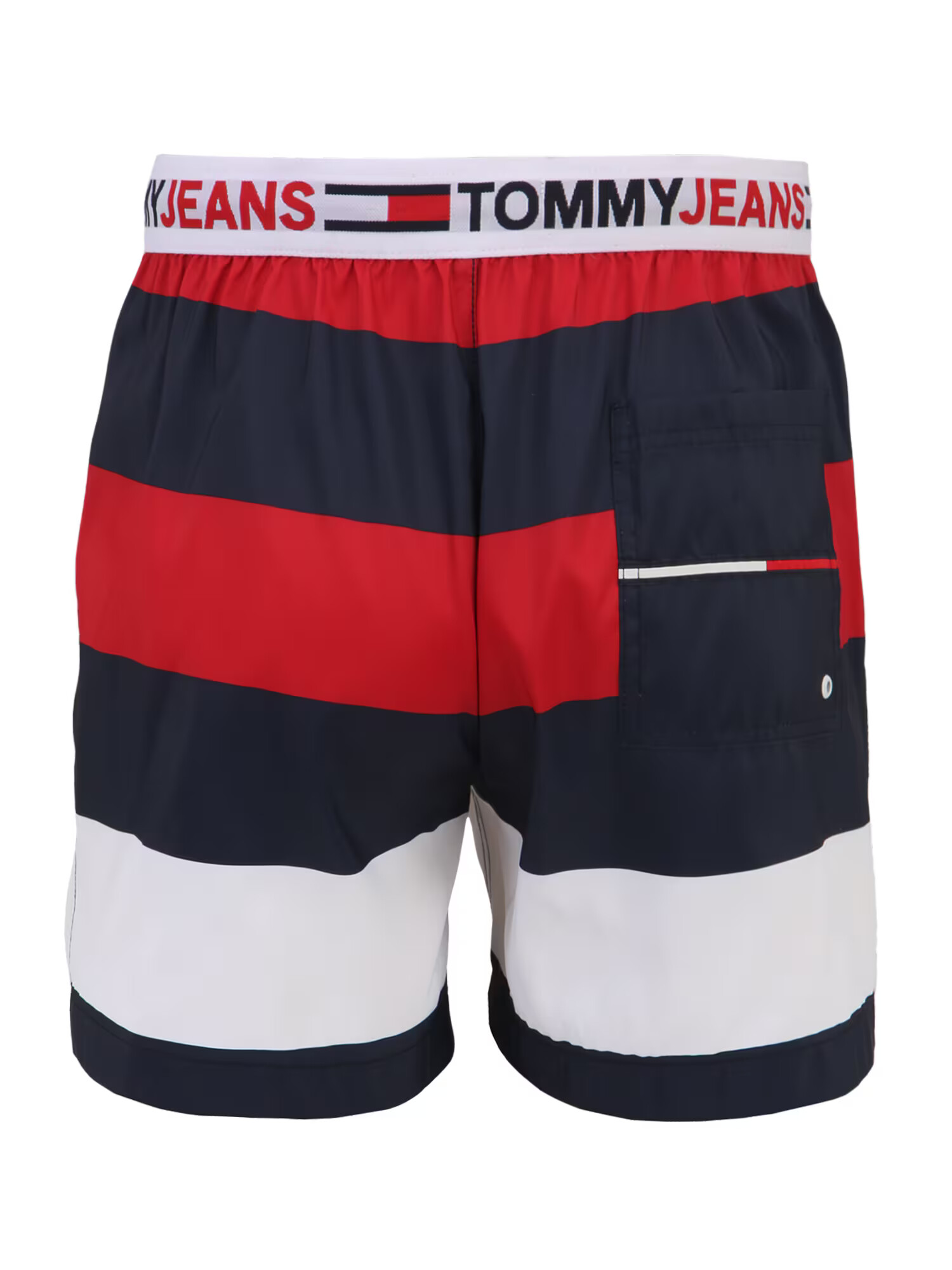 Tommy Hilfiger Underwear Kratke kopalne hlače mornarska / rdeča / bela - Pepit.si