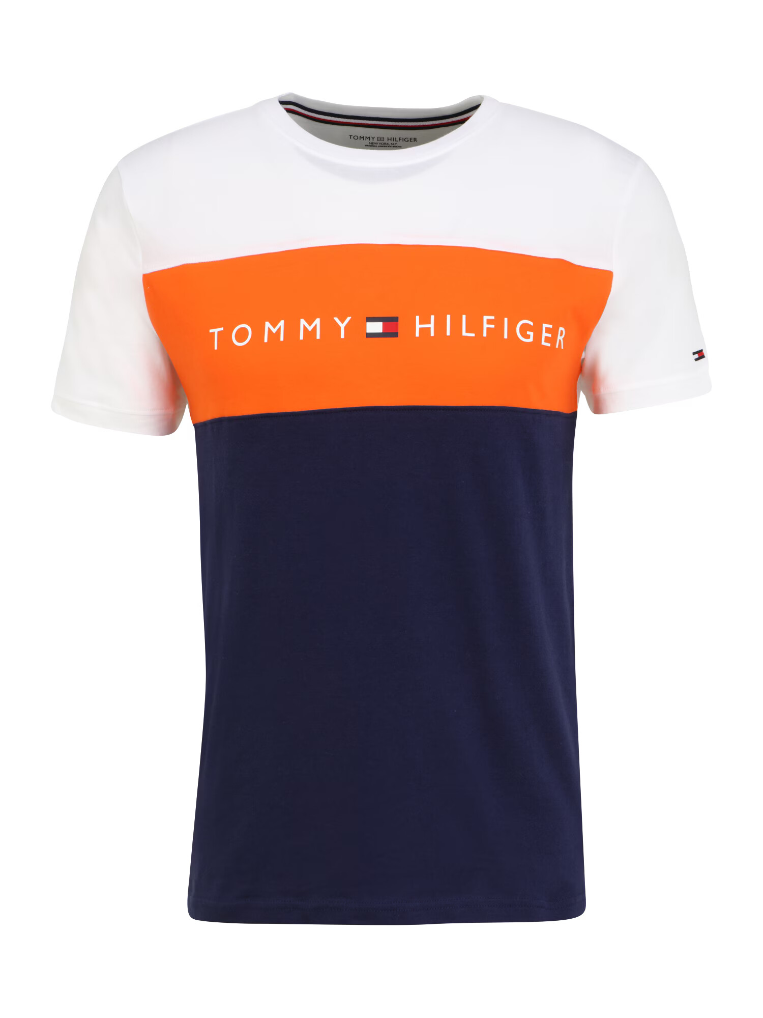 Tommy Hilfiger Underwear Majica oranžna / bela / mornarska / ognjeno rdeča - Pepit.si