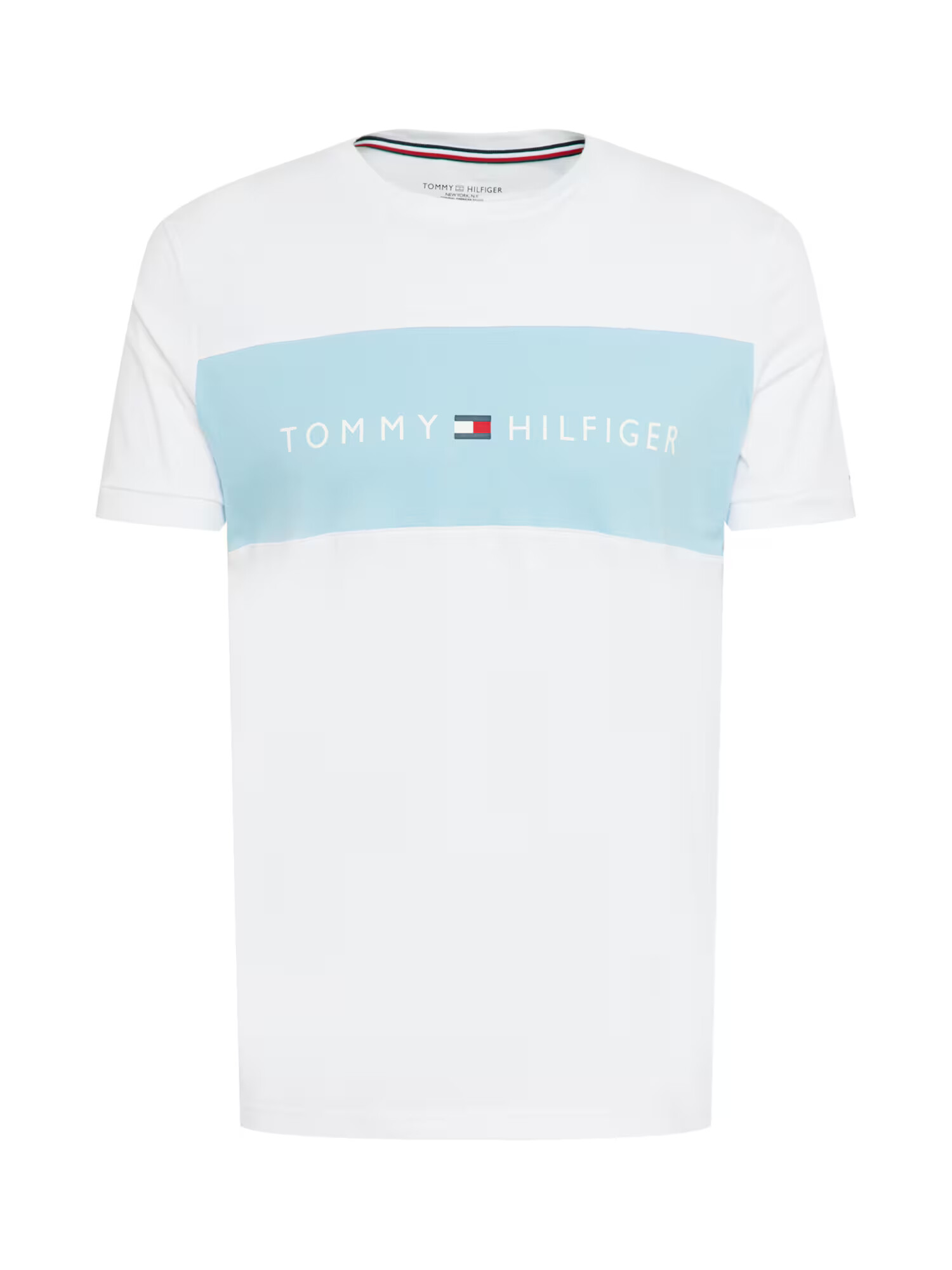 TOMMY HILFIGER Majica turkizna / bela / rdeča - Pepit.si