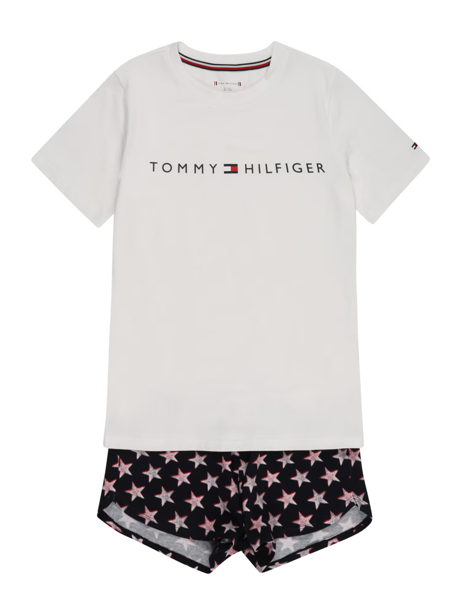 Tommy Hilfiger Underwear Pižama temno modra / ognjeno rdeča / pastelno rdeča / bela - Pepit.si