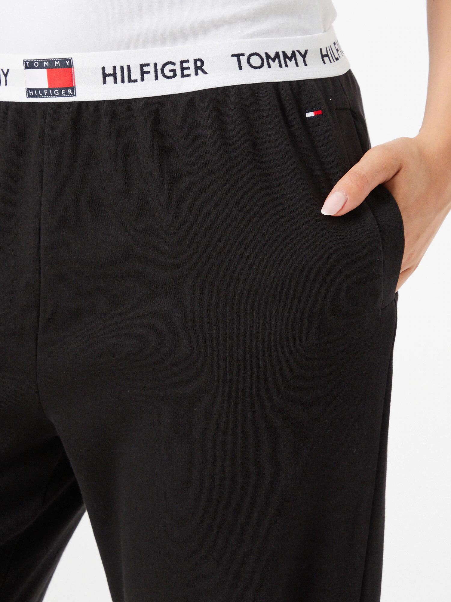 Tommy Hilfiger Underwear Spodnji del pižame marine / rdeča / črna / bela - Pepit.si