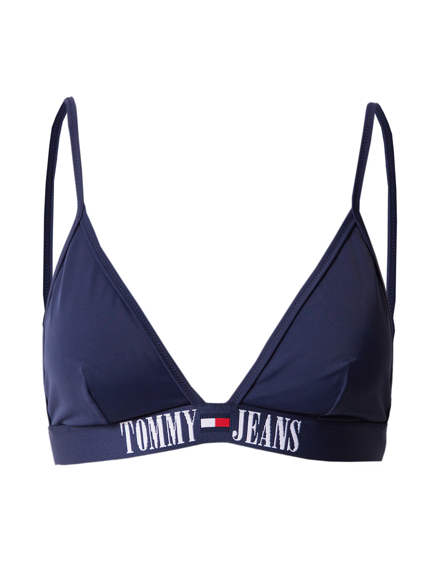 Tommy Jeans Bikini zgornji del mornarska / ognjeno rdeča / bela - Pepit.si