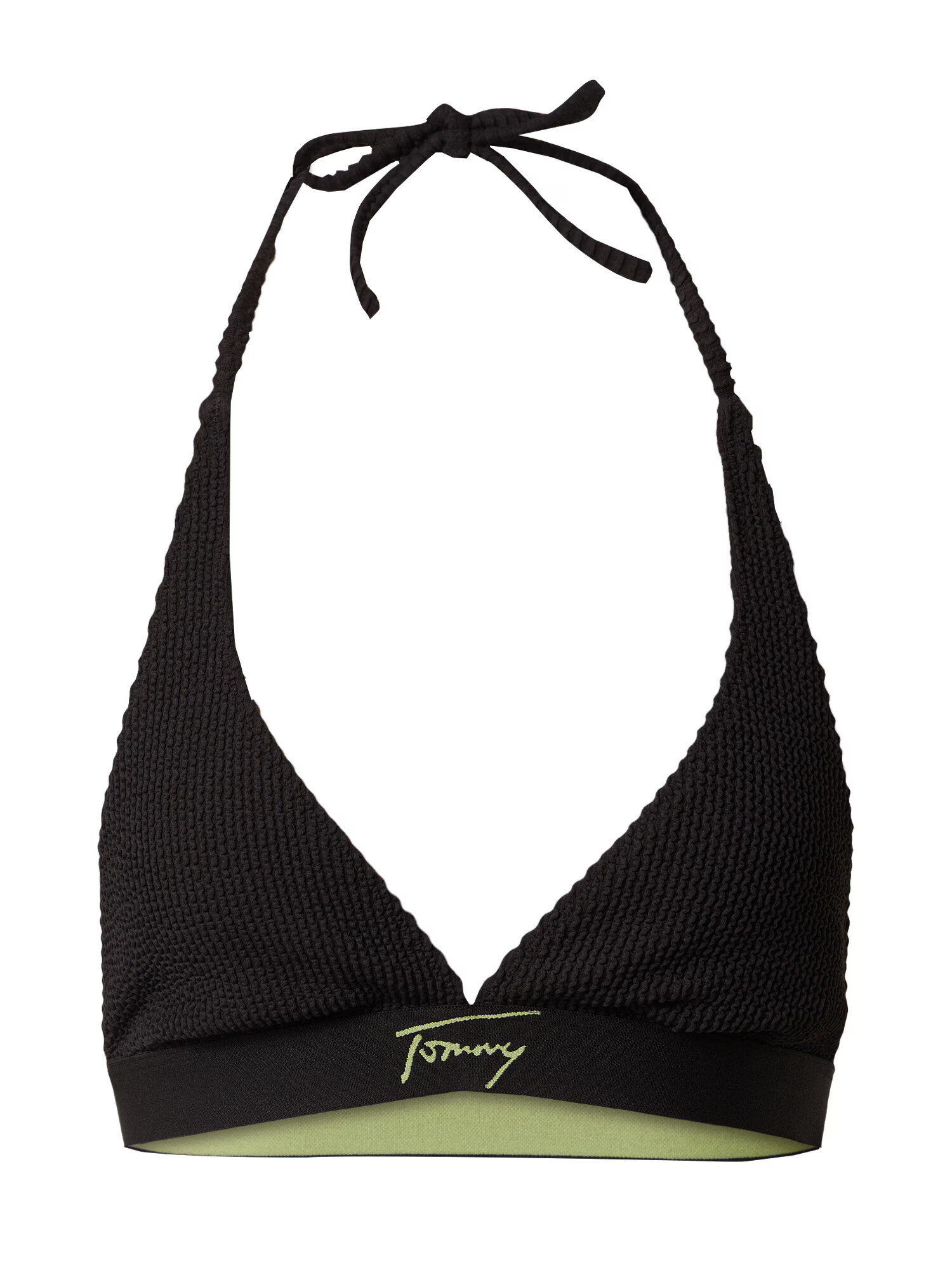 Tommy Jeans Bikini zgornji del zelena / črna - Pepit.si