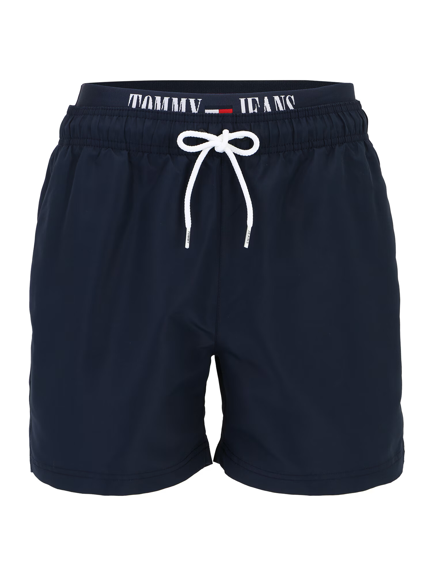 Tommy Jeans Kratke kopalne hlače mornarska / rdeča / bela - Pepit.si