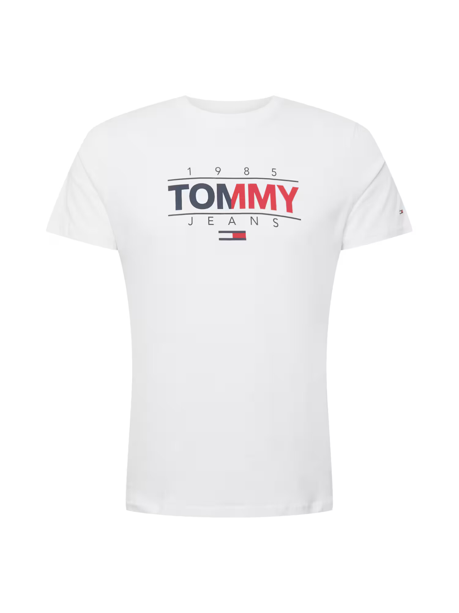 Tommy Jeans Majica bela / marine / rdeča - Pepit.si