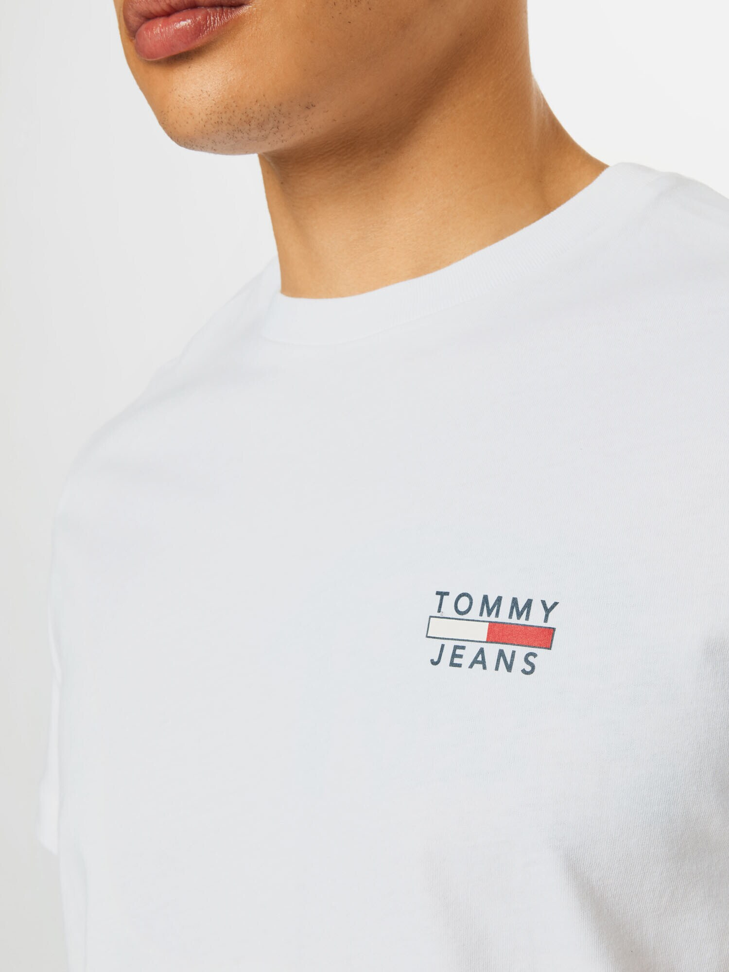 Tommy Jeans Majica mornarska / rdeča / bela - Pepit.si