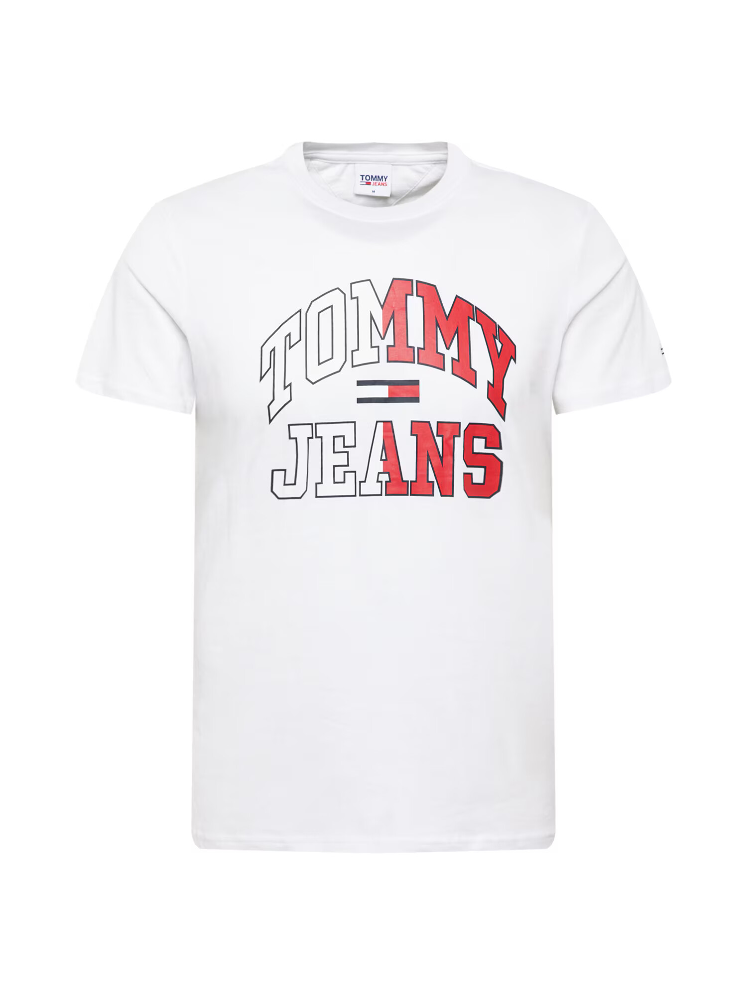 Tommy Jeans Majica bela / rdeča / mornarska - Pepit.si