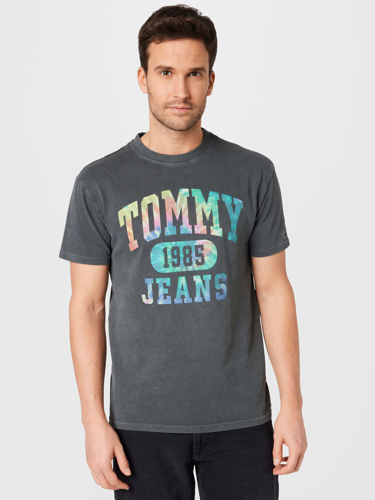 Tommy Jeans Majica 'Collegiate' turkizna / dimno modra / pastelno rumena / antracit / svetlo roza - Pepit.si