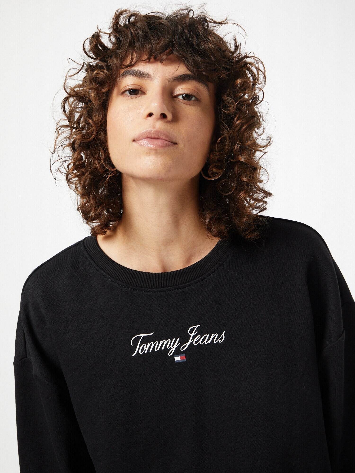 Tommy Jeans Majica črna / bela - Pepit.si