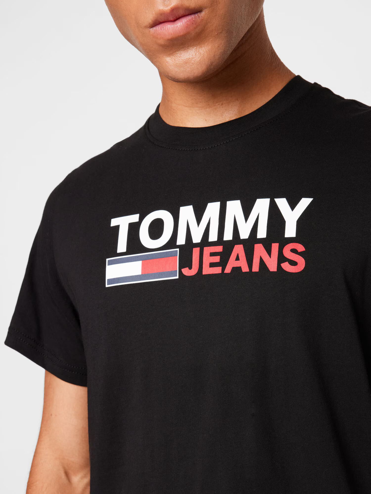 Tommy Jeans Majica mornarska / rdeča / črna / bela - Pepit.si