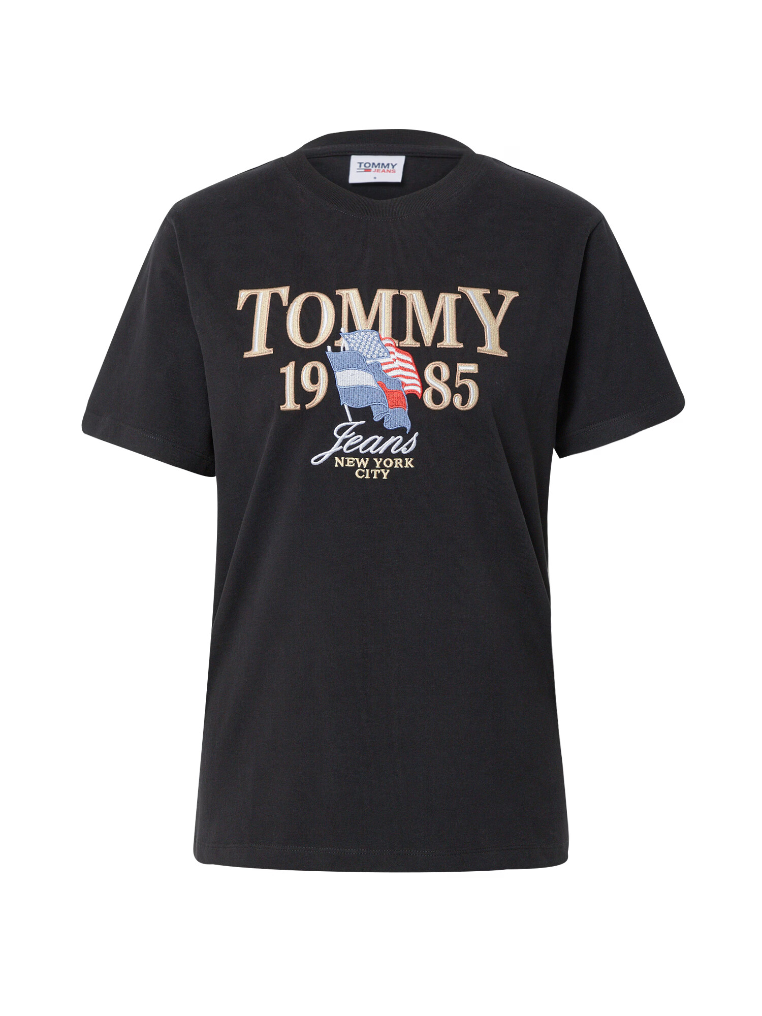 Tommy Jeans Majica dimno modra / zlata / rdeča / črna - Pepit.si