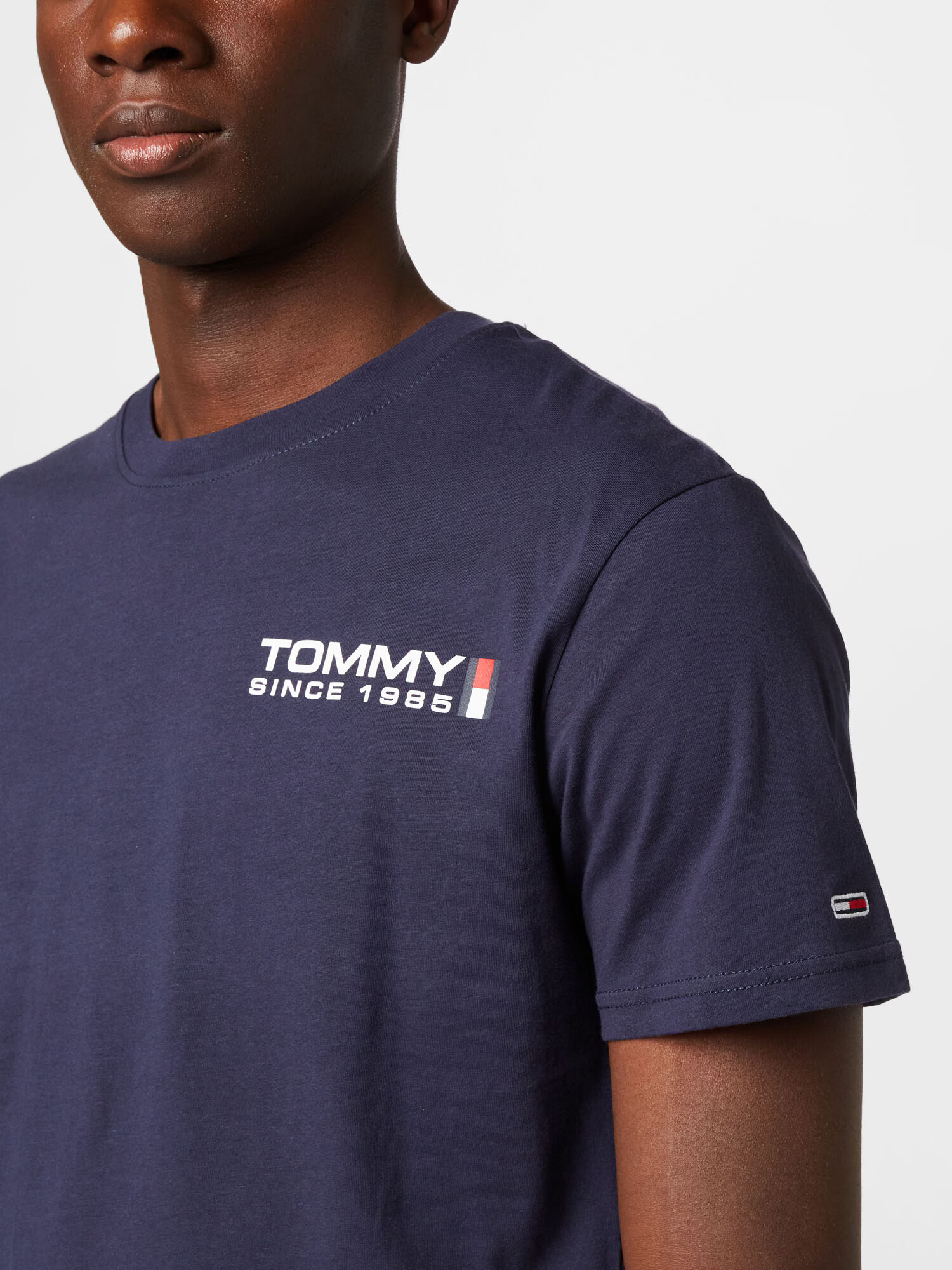 Tommy Jeans Majica marine / svetlo rdeča / bela - Pepit.si