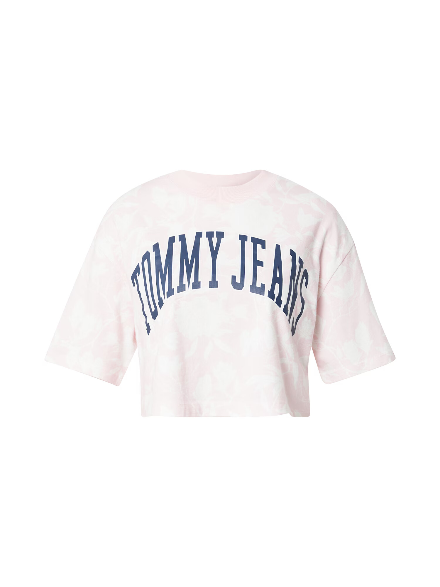 Tommy Jeans Majica marine / svetlo roza / bela - Pepit.si