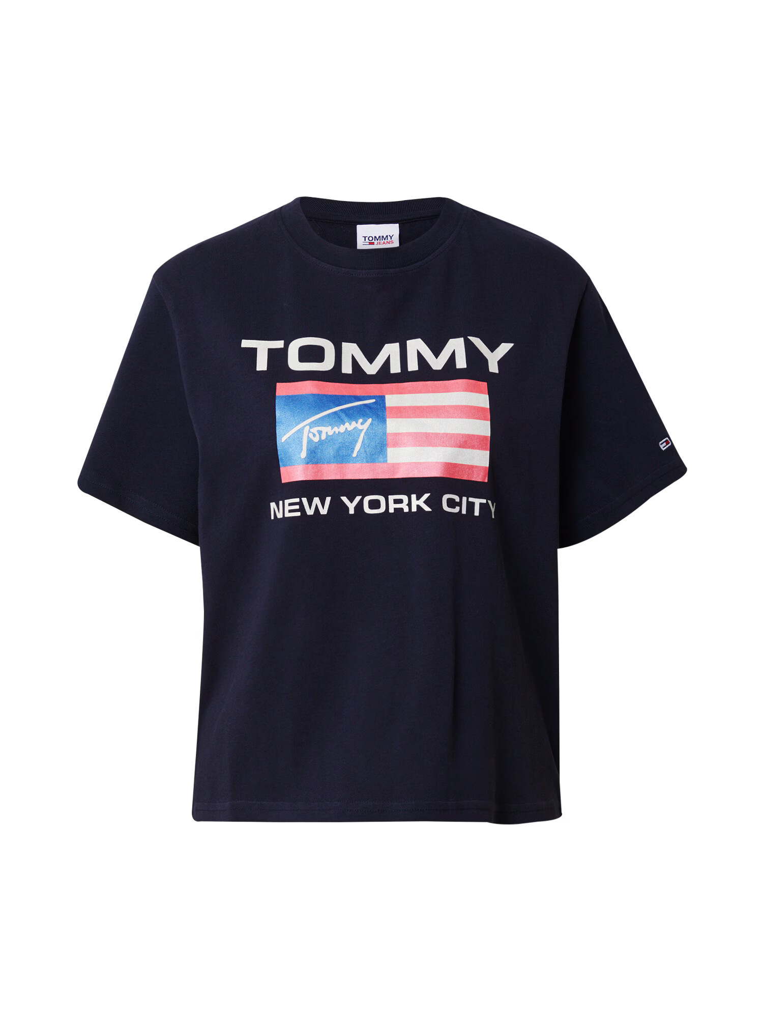 Tommy Jeans Majica modra / mornarska / rdeča / bela - Pepit.si