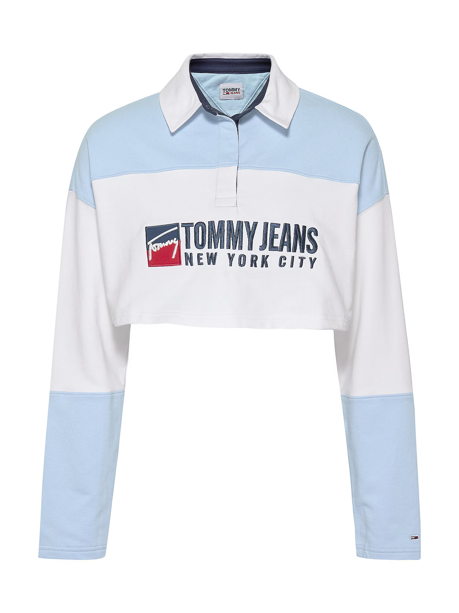 Tommy Jeans Majica modra / svetlo modra / rdeča / bela - Pepit.si