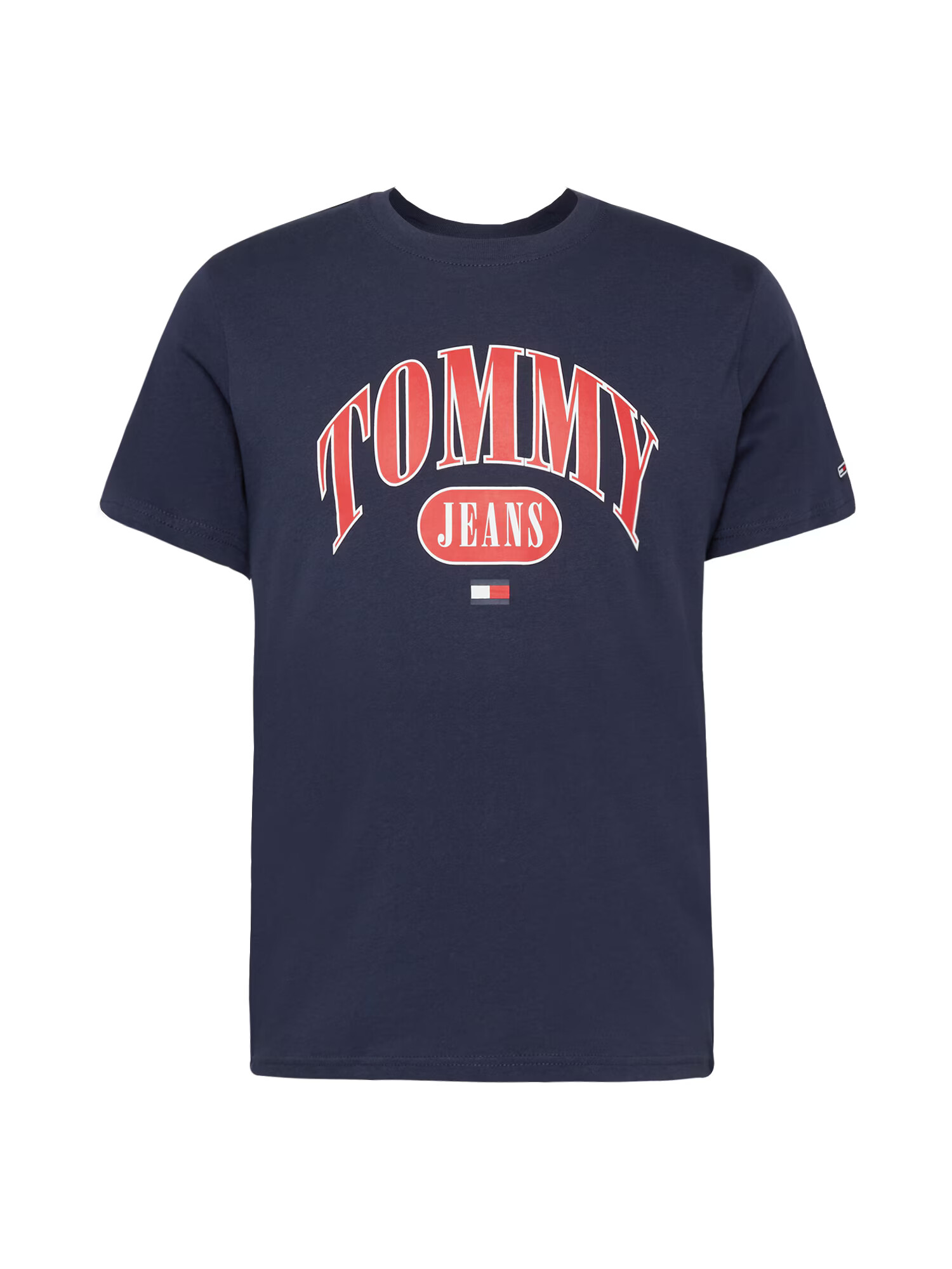 Tommy Jeans Majica mornarska / rdeča / bela - Pepit.si