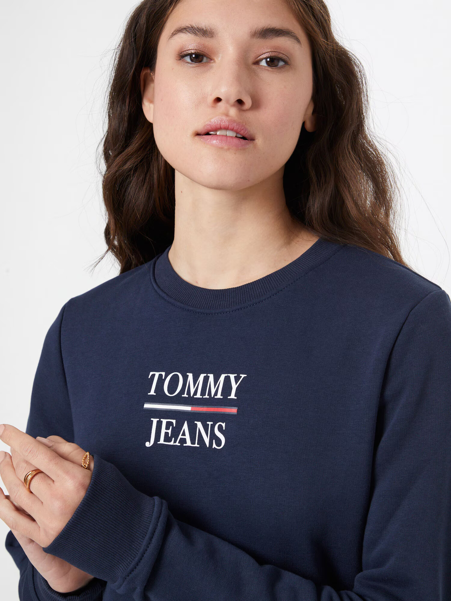 Tommy Jeans Majica mornarska / rdeča / bela - Pepit.si