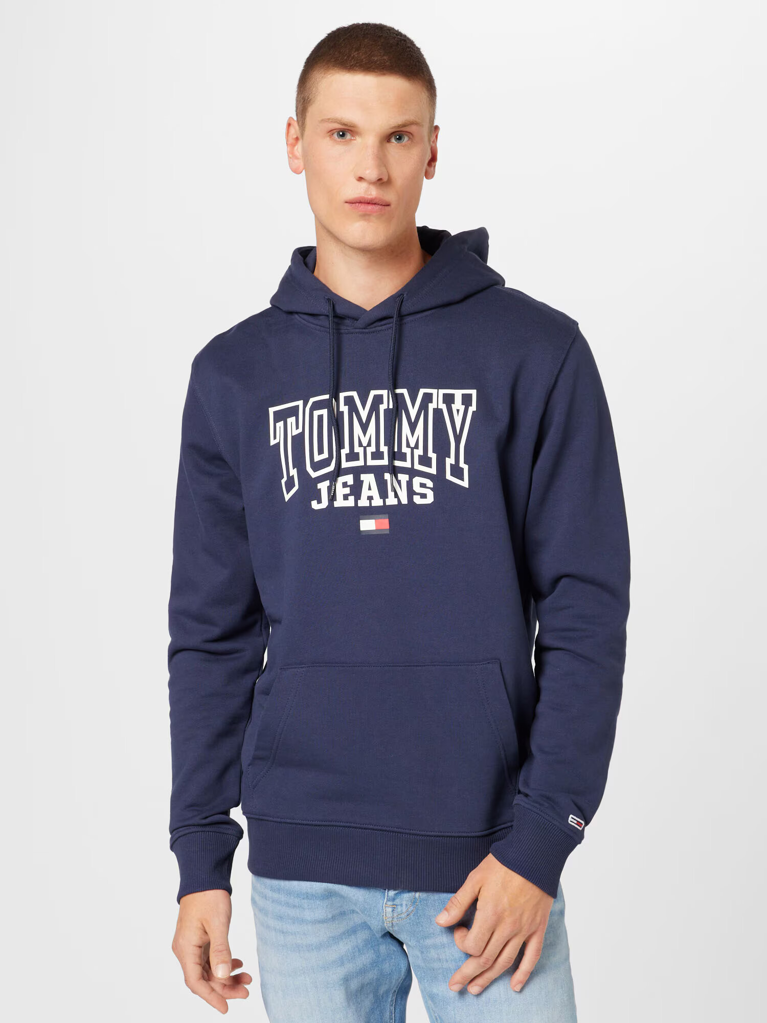 Tommy Jeans Majica mornarska / rdeča / bela - Pepit.si