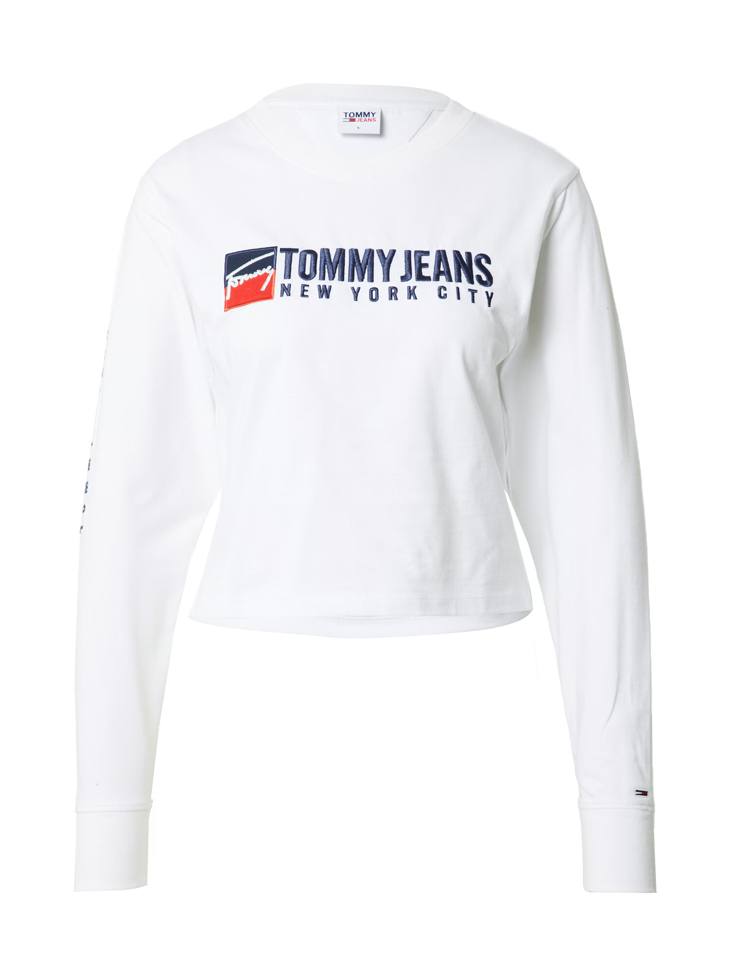 Tommy Jeans Majica mornarska / rdeča / bela - Pepit.si