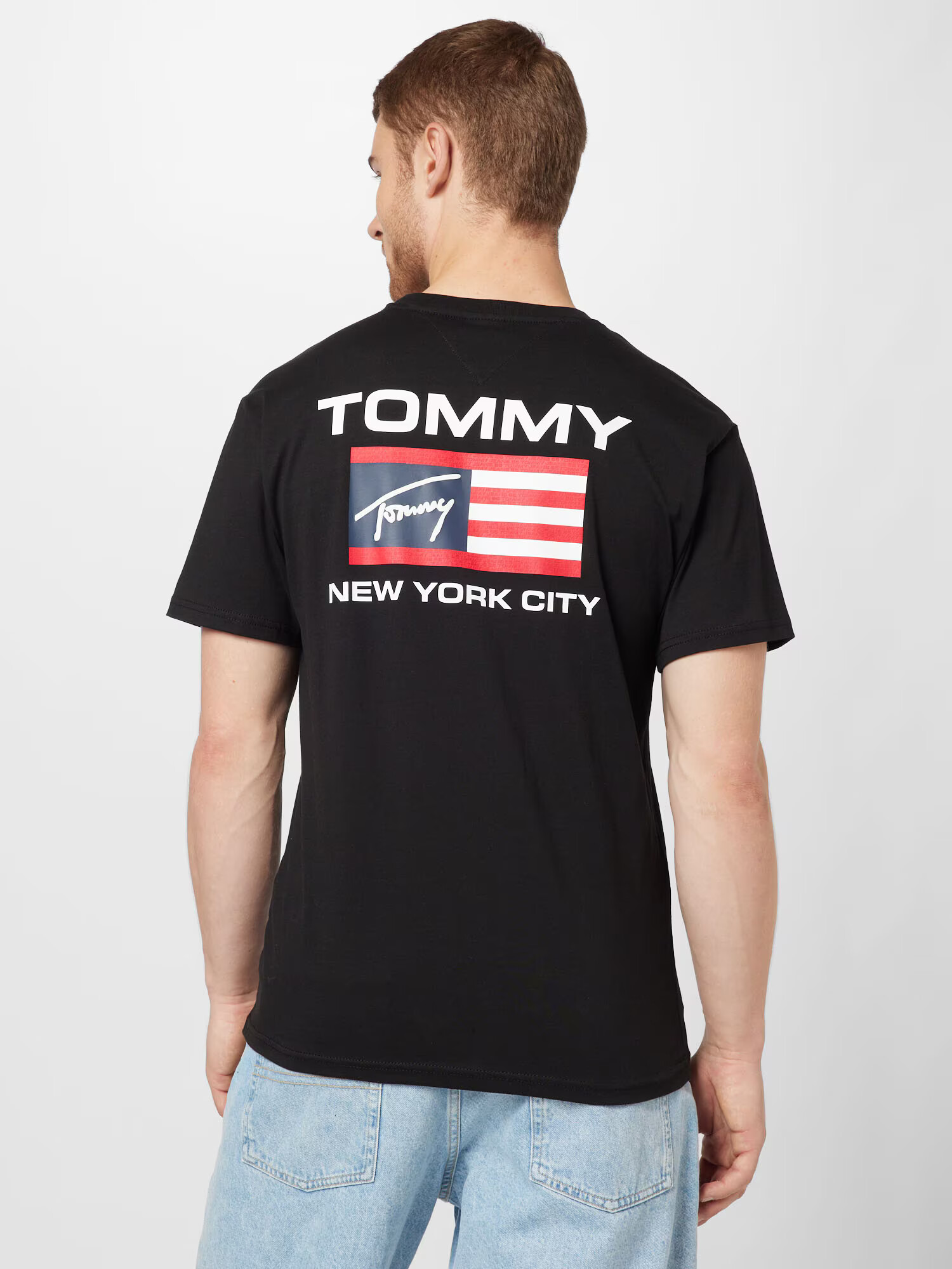 Tommy Jeans Majica mornarska / rdeča / črna / bela - Pepit.si