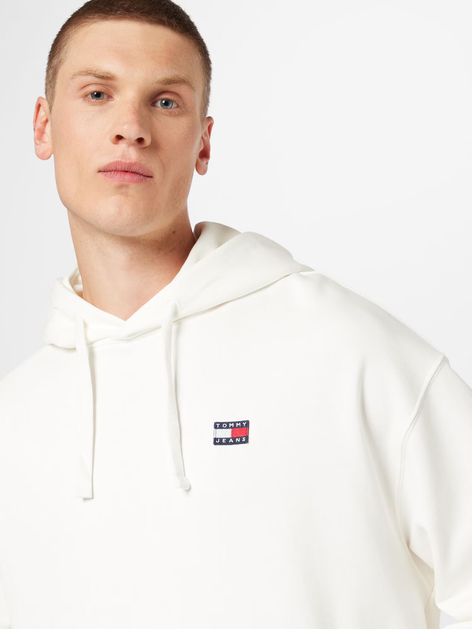 Tommy Jeans Majica mornarska / rdeča / off-bela - Pepit.si