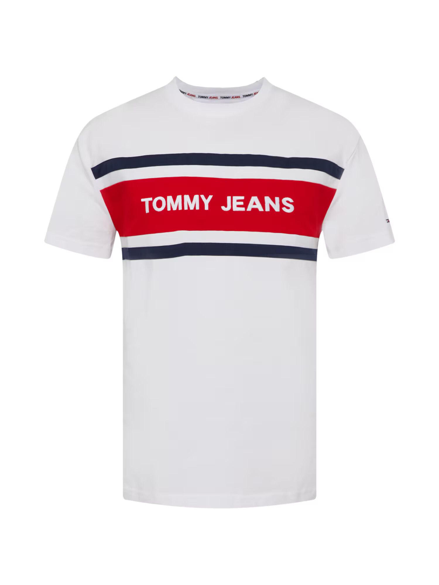 Tommy Jeans Majica nočno modra / rdeča / bela - Pepit.si