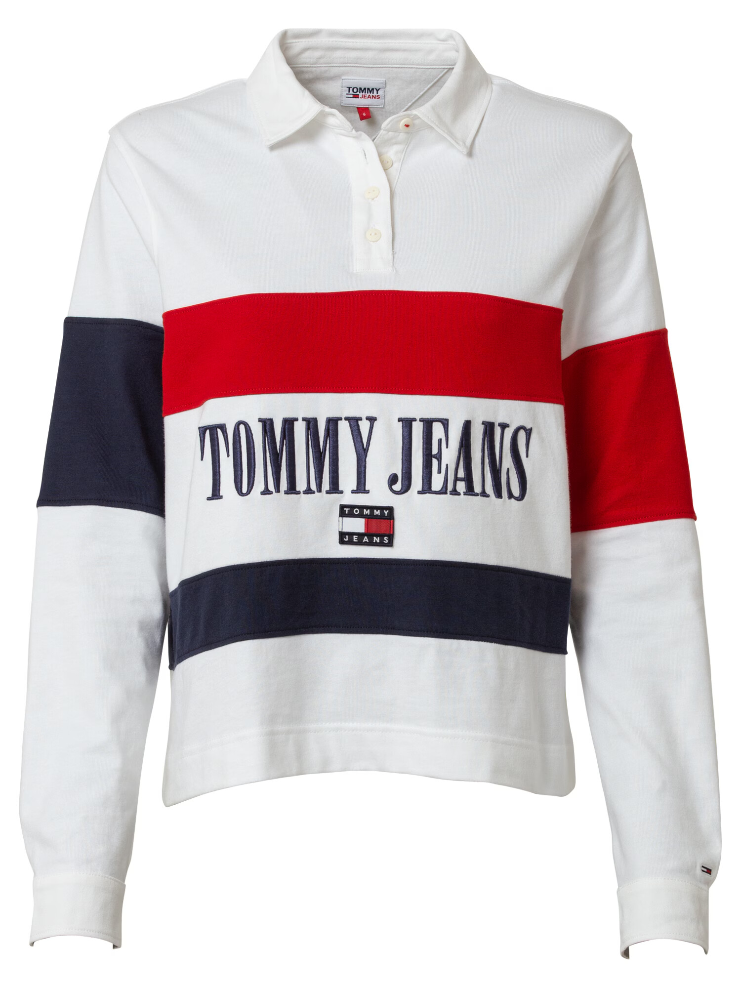 Tommy Jeans Majica nočno modra / rdeča / bela - Pepit.si